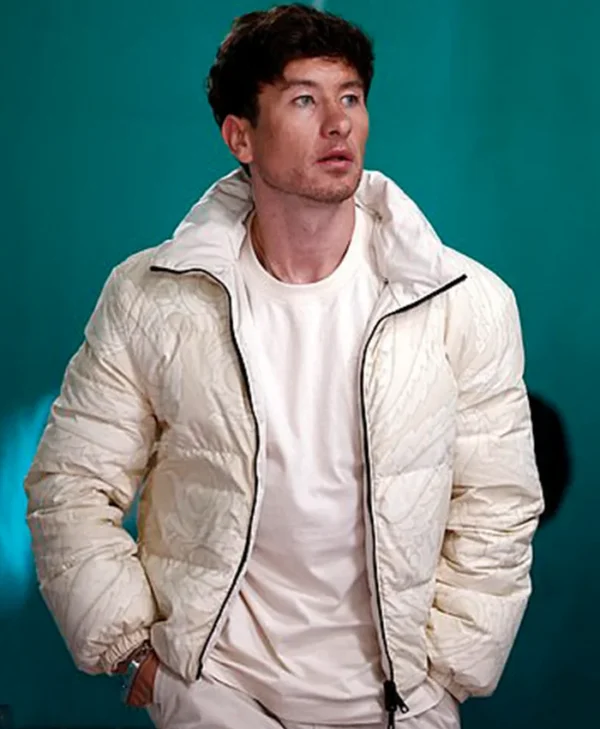 Barry Keoghan White Puffer Jacket
