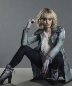 Batwoman Alice Distressed Leather Coat