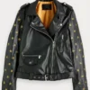 Batwoman Nicole Kang Real Leather Black Biker Jacket