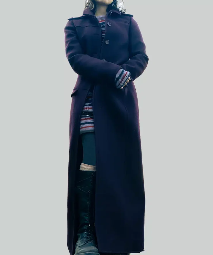 Beetlejuice Beetlejuice Jenna Ortega Purple Coat