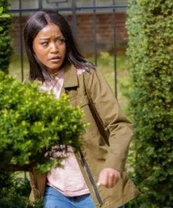 Berlin Station April Lewis Green Jacket