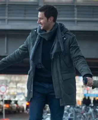 Berlin Station Daniel Miller Grey Hooded Jacket