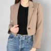 Bess Nancy Drew S02 Brown Cropped Blazer