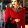 Bethany-Joy-Lenz-A-Biltmore-Christmas-Red-Coat-Lucy-Hardgrove-Trench-Coat-For-Sale