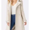 Betty Cooper Riverdale S02 Double Breasted Cream Wool Coat