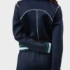 Betty Cooper Riverdale S04 Fleece Blue Bomber Jacket back look