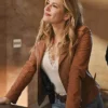 Big Sky 2020 Katheryn Winnick Brown Leather Jacket