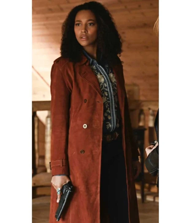 Big Sky Kylie Bunbury Brown Trench Coat
