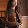 Big Sky Kylie Bunbury Suede Leather Jacket