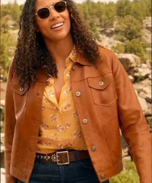 Big Sky S03 Kylie Bunbury Brown Jacket
