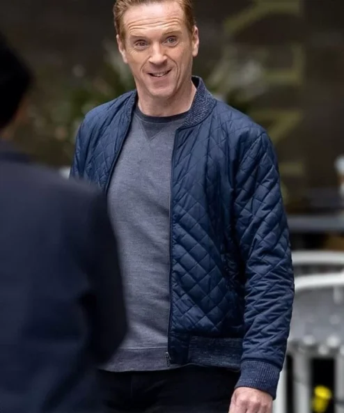 Billions Bobby Axelrod Quilted Parachute Blue Jacket