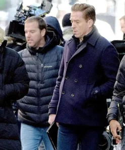 Billions S04 Bobby Axelrod Double Breasted Peacoat