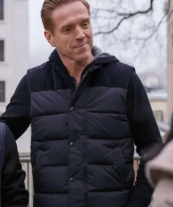 Billions S05 Bobby Axelrod Black Parachute Puffer Vest