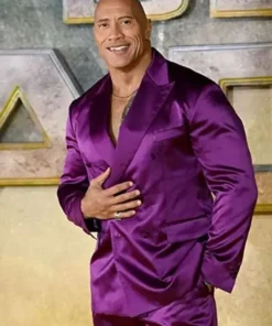 Black Adam 2022 Dwayne Johnson Purple Blazer