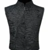 Black Real Persian Lamb Broadtail Fur Vest Waistcoat