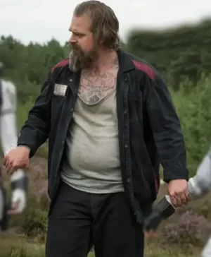 Black Widow 2021 David Harbour Black Cotton Jacket