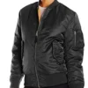 Black Widow 2021 Scarlett Johansson Black Bomber Jacket