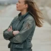 Blood Coast Alice Vidal Grey Leather Jacket