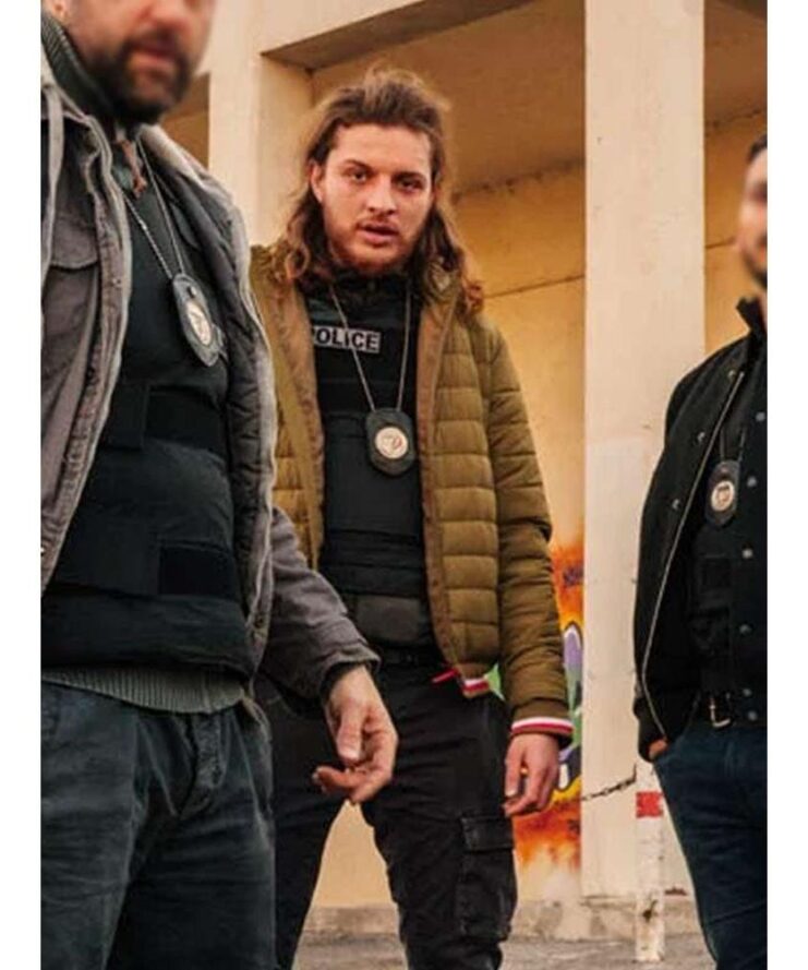 Blood-Coast-S01-Max-Russo-Brown-Puffer-Jacket