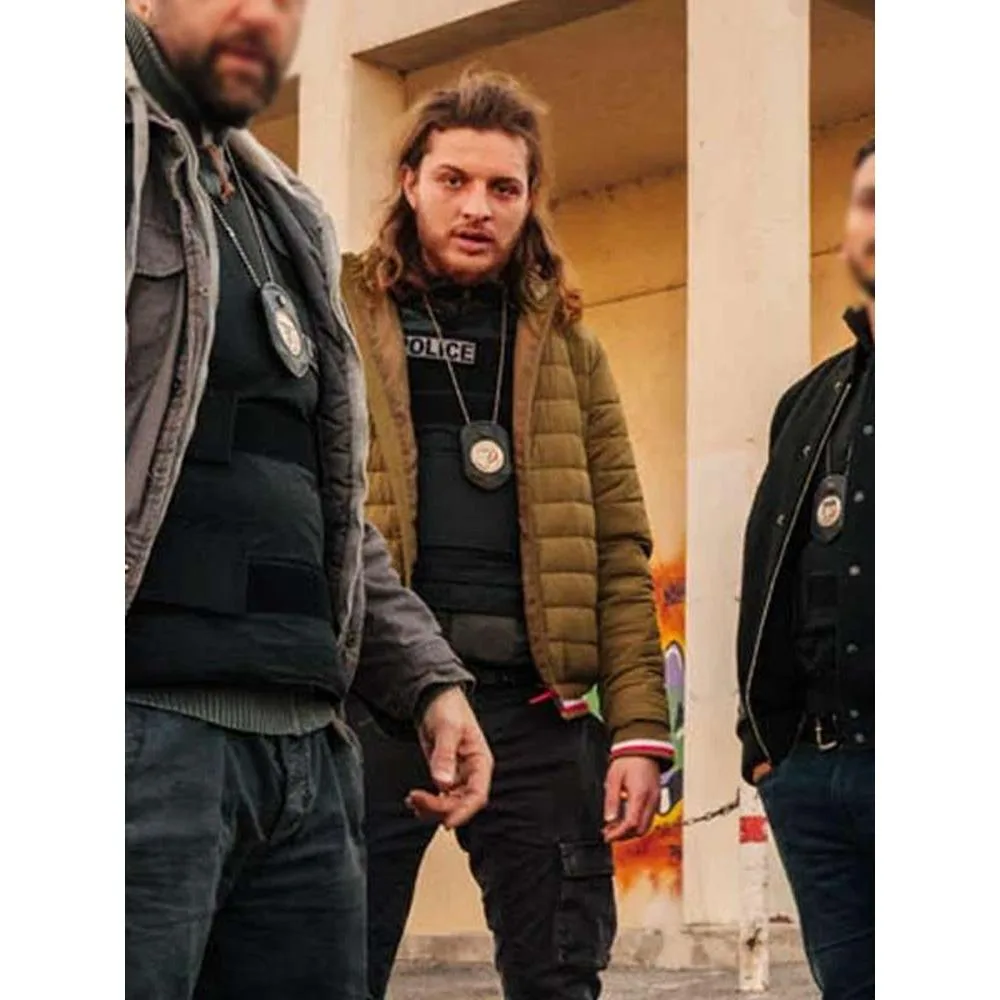 Blood-Coast-S01-Max-Russo-Brown-Puffer-Jacket