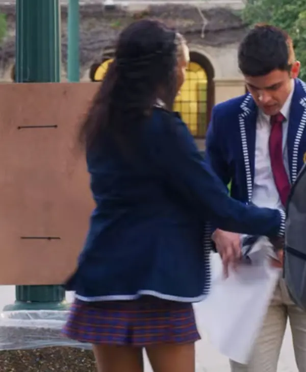 Blood Water Blue Striped Piping Uniform Back