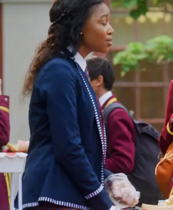 Blood Water Blue Striped Piping Uniform Side