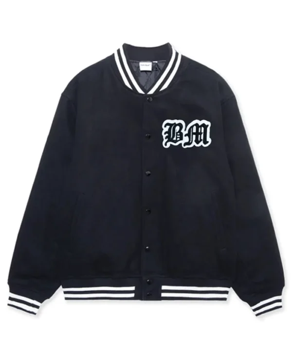 Bob Marley Black Varsity Jacket