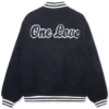 Bob Marley Black Varsity Jacket back look