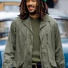 Bob Marley: One Love Kingsley Ben Adir Green Cotton Jacket
