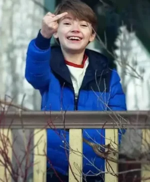 Bode Locke Key Blue Parachute Jacket For Men