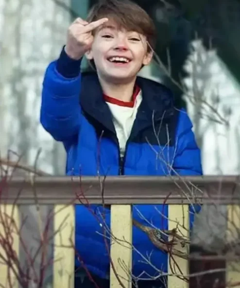 Bode Locke Key Blue Parachute Jacket For Men