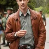 Boyd Holbrook Narcos Brown Bomber Leather Jacket