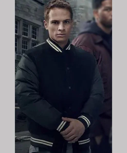 Brayden Weston Power Book II Ghost Fleece Black Bomber Jacket