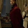 Bridgerton Simon Basset Velvet Red Tailcoat