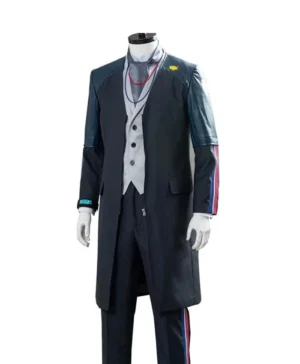 Bridges Die-Hardman Death Stranding Black Long Leather Coat