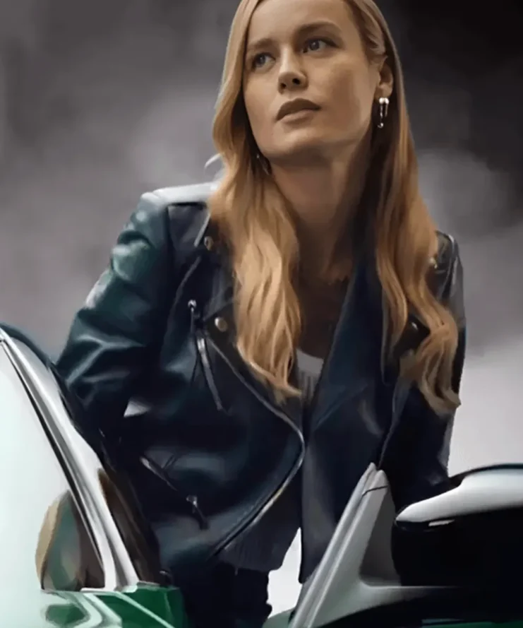Brie-Larson-Black-Bomber-Jacket