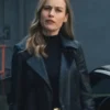 Super Bowl Nissan Commercial Brie Larson Black Leather Jacket