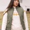 Briza Covarrubias Found 2023 Green Puffer Vest