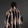 Brown Chinchilla Fur Jacket back