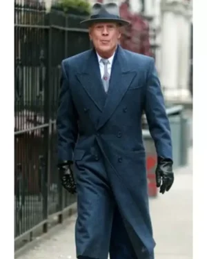 Bruce Willis Motherless Brooklyn Navy blue Coat