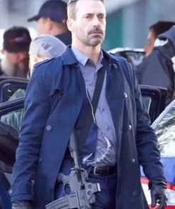 Buddy Baby Driver Blue Trench Coat