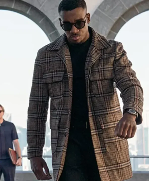 Bugzy Malone Operation Fortune 2023 Plaid Coat