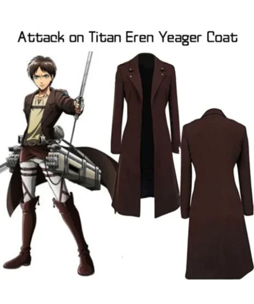 Buy Eren Yeager Attack on Titan Brown Long Wool Coat 510x638 1