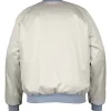 Buy Harry Style Metallic Satin Bomber Rainbow Jacket