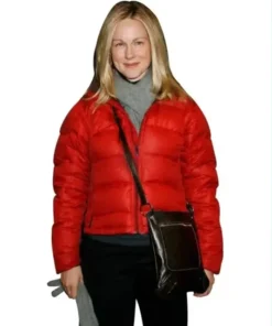 Buy Laura Linney Red Puffer Jacket