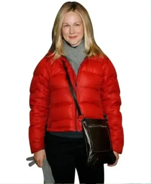 Buy Laura Linney Red Puffer Jacket