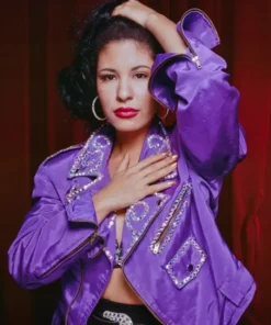 Buy Selena Quintanilla Biker Purple Jacket