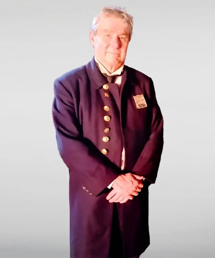 Cabrini 2024 Greg Robbins Long Maroon Coat