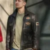 Çagatay The Protector Distressed Brown Real Leather Jacket