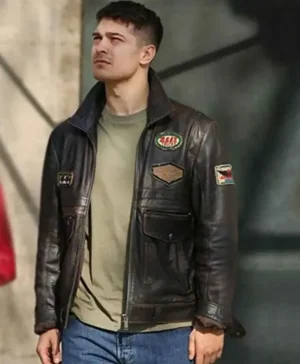 Çagatay The Protector Distressed Brown Real Leather Jacket
